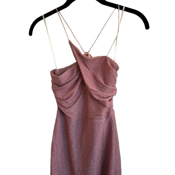 NWT Hello Molly Surge of You Midi Dress, Pink Shimmer, Size 6/M - Picture 6 of 13